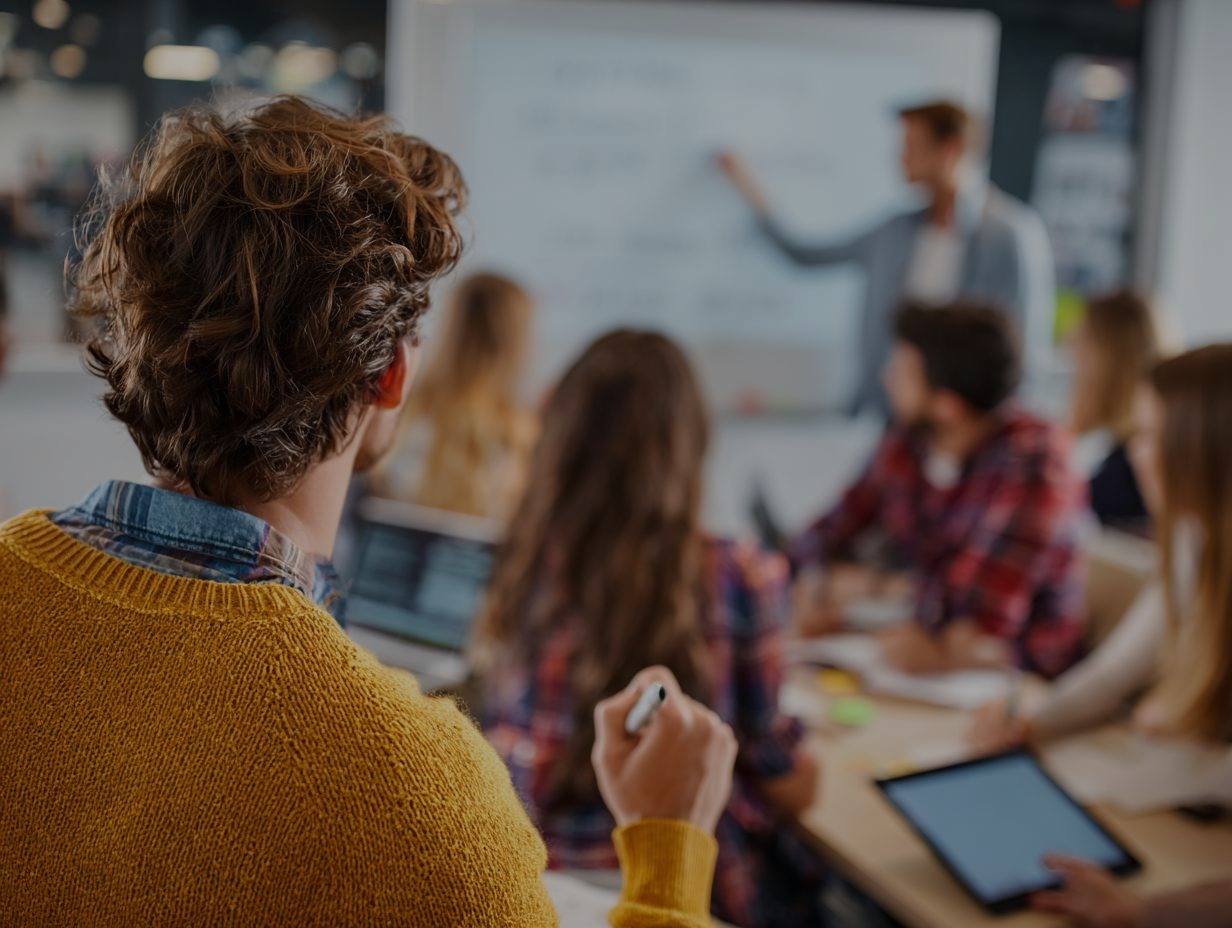 Студентка на занятии